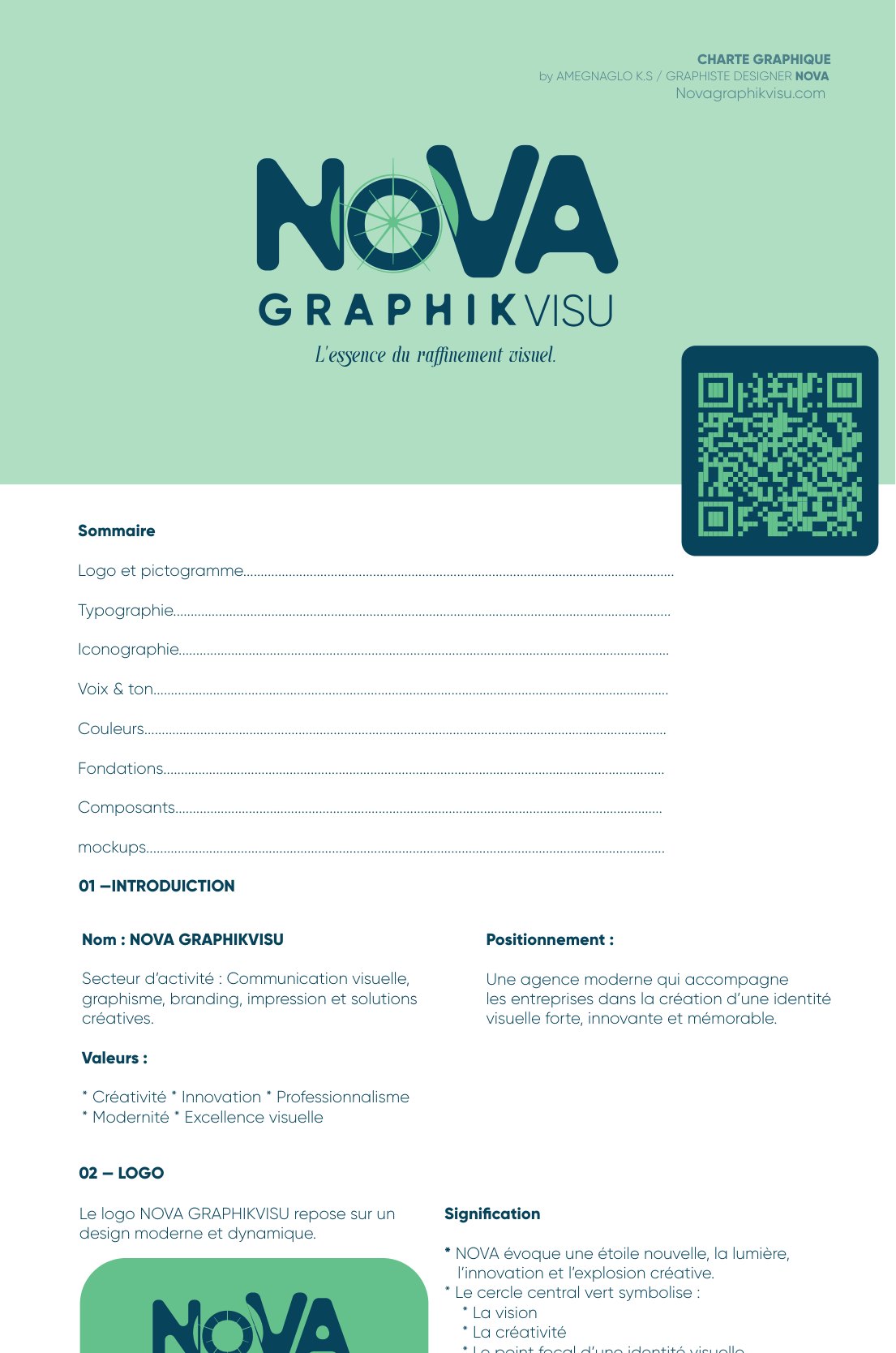 Brand guidelines — Nova Graphik Visu